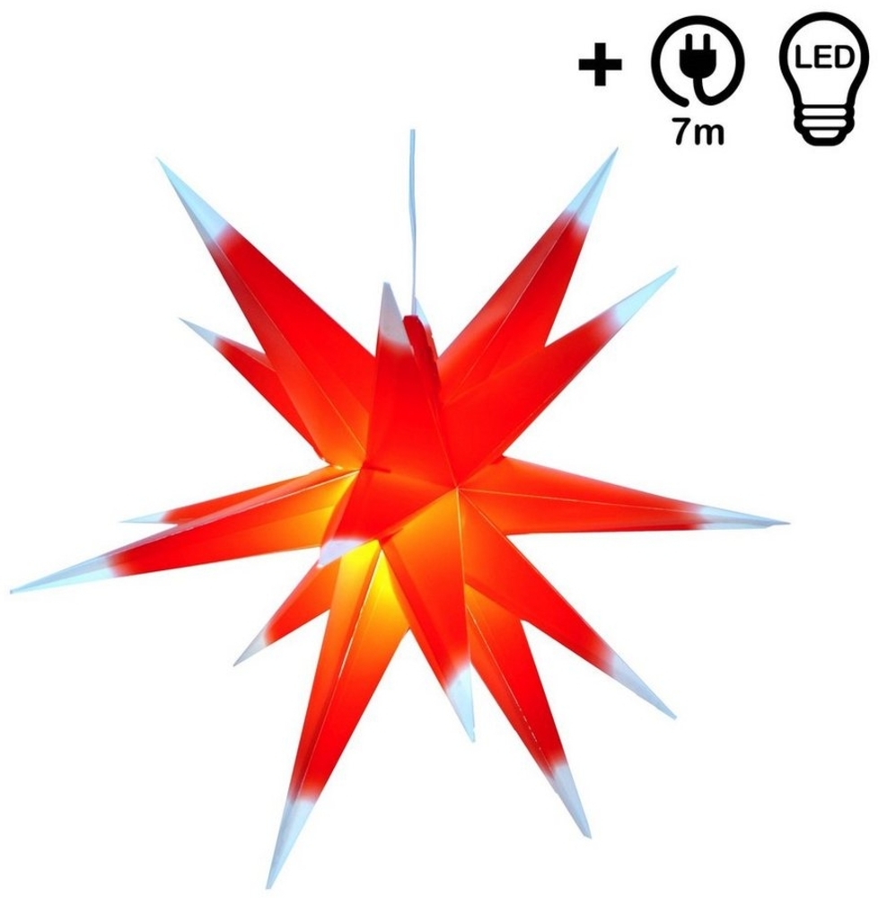 Guru-Shop LED-Stern für außen 3D Außenstern Kaspar, Weihnachtsstern,., Leuchtmittel inklusive Bild 1