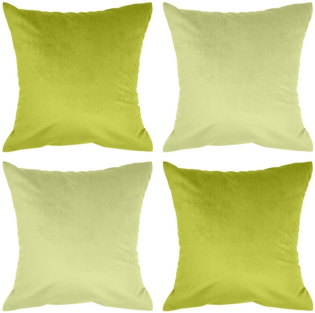 Amilian Kissenbezüge - 4er Set Kissenbezug - Zierkissenbezüge - Kissenhüllen, (4 Stück), 40x40 cm, Kissenhülle für Kissen, Zierkissen, Sofakissen, Dekokissen Bild 1