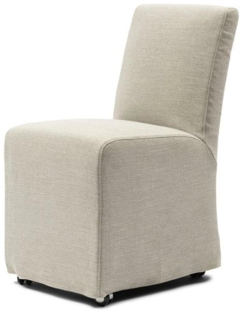 Riviera Maison Esszimmerstuhl mit Rollen Firenze Dining Chair Mouliné Linen Fabulous Flax 30045001 Bild 1