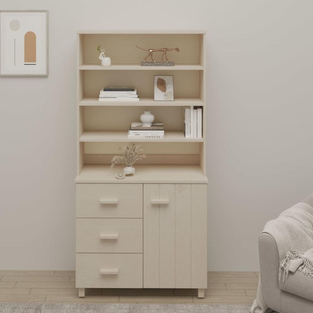 Küchenbuffet >3014468< (B/H/T 90 x 180 x 40 cm) in Honigbraun aus Kiefer Bild 1