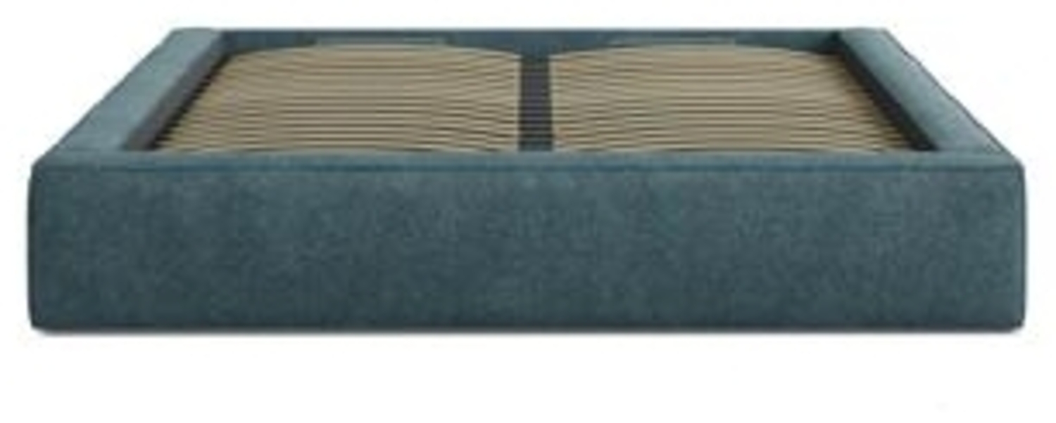 Micadoni Bett Simon Strukturierter Stoff Grün Blau Melange 140x200 Bild 1