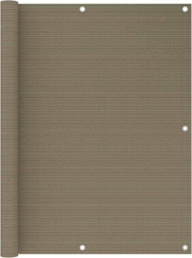 vidaXL Balkon-Sichtschutz Taupe 120x500 cm HDPE 310966 Bild 1