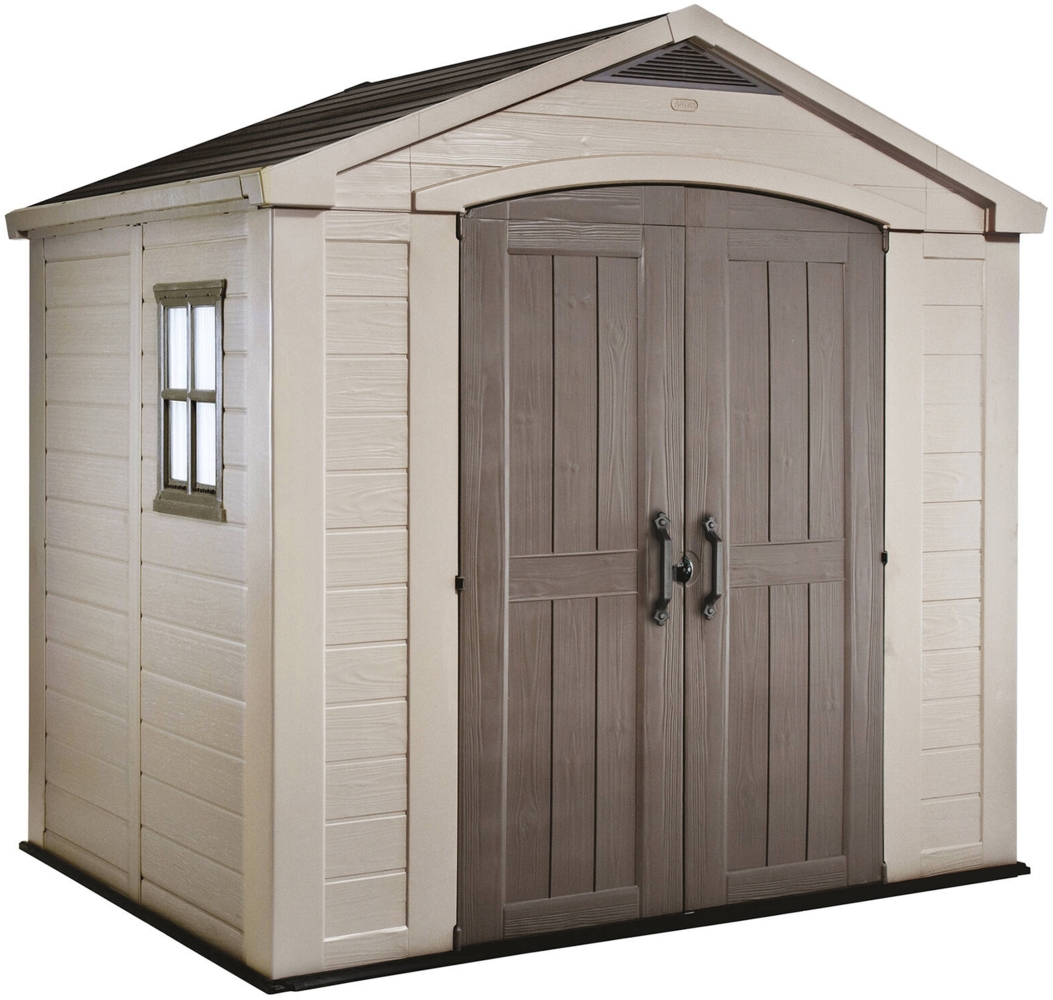 Dmora Gartenhaus Weyburn, Gartenhütte, Gartenhaus, Werkzeugschuppen, 257x182 h243 cm, Beige Bild 1