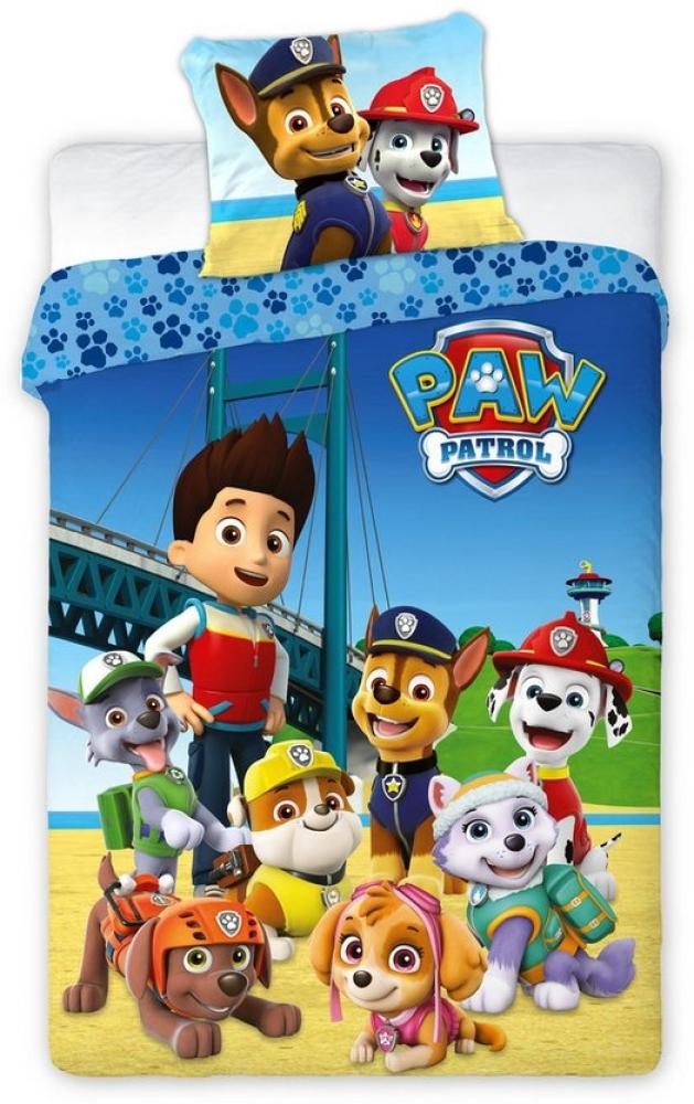 PAW PATROL Babybettwäsche PAW Patrol Babybettwäsche 100x135 cm Bild 1