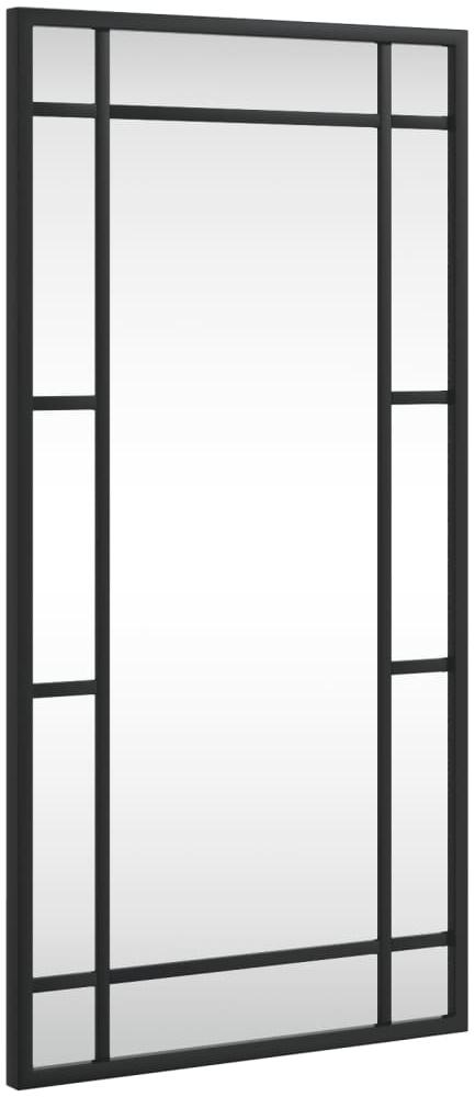 vidaXL Wandspiegel Schwarz 30x60 cm Rechteckig Eisen 358628 Bild 1