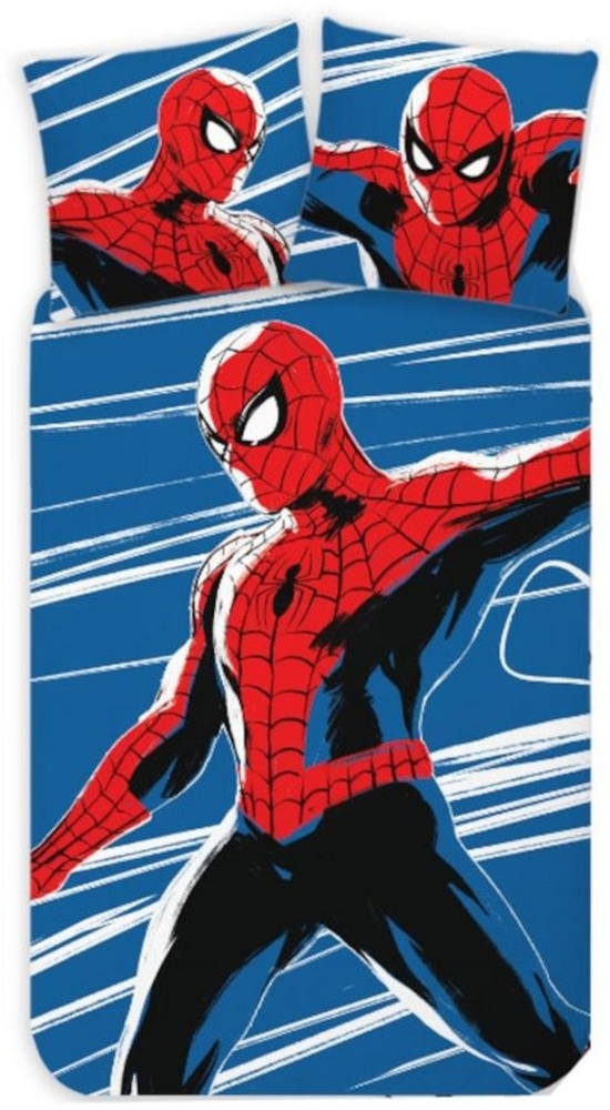 Spiderman Babybettwäsche Spiderman Baby- / Kleinkinder Bettwäsche in Blau, Glow in the Dark Bild 1