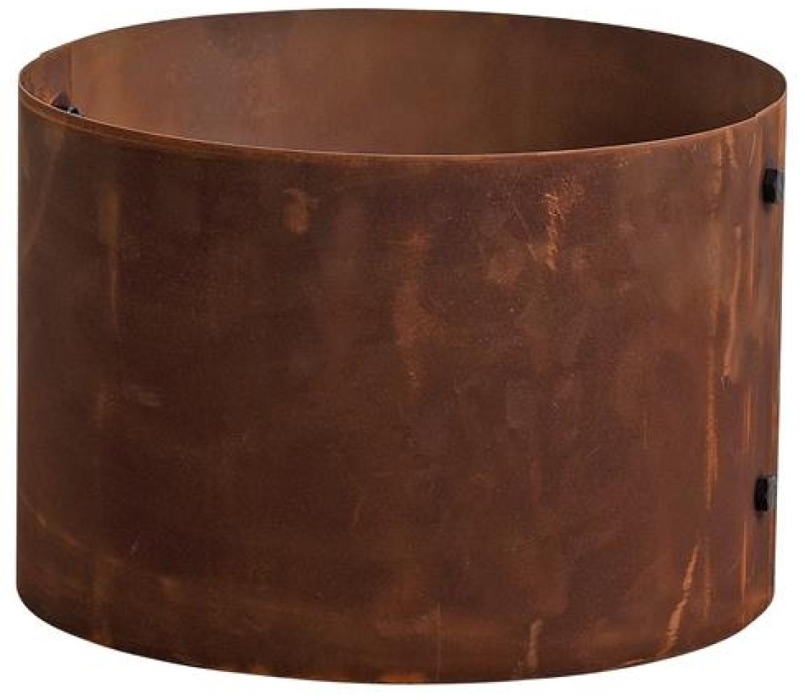 Pflanzring Metallring Stahl Hochbeet 40 cm Pflanzgefäß Pflanzkübel Rost Ring Bild 1