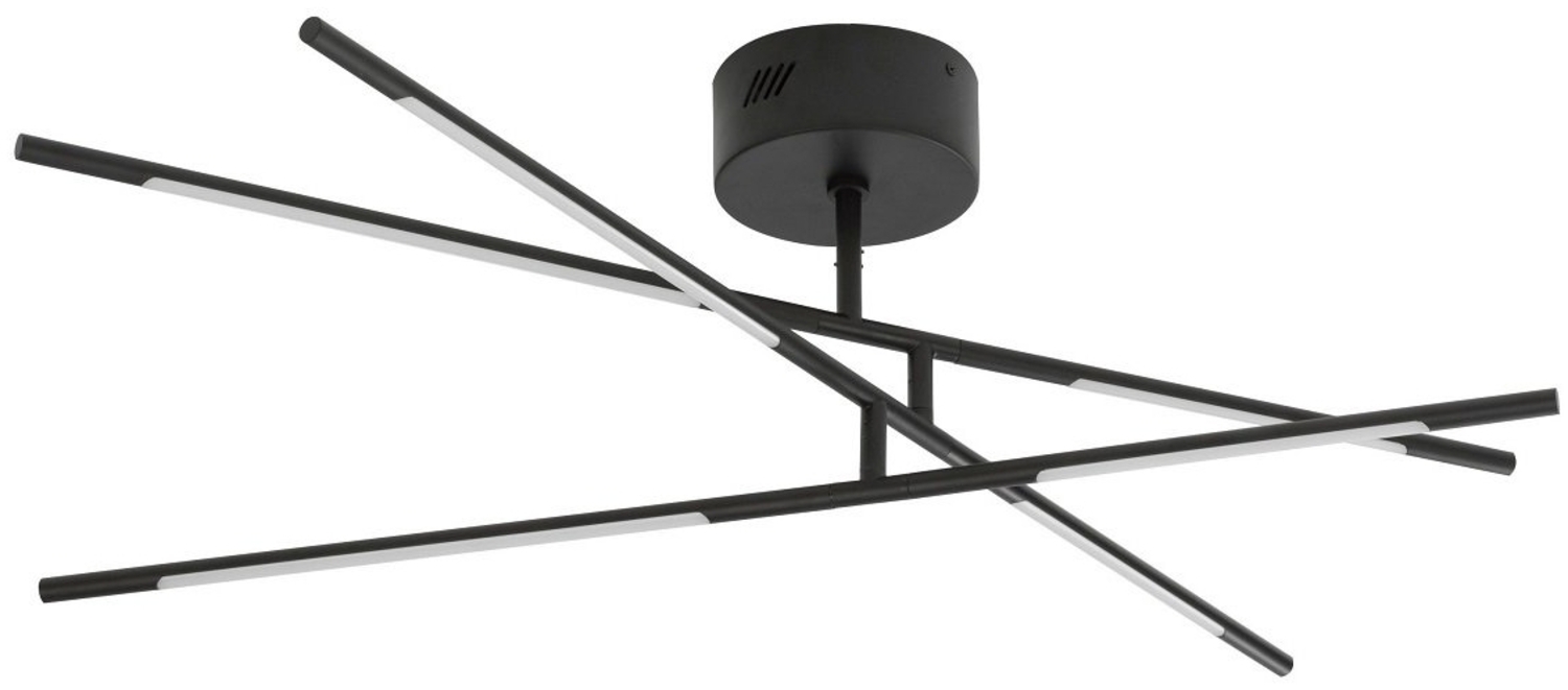 Nova Luce 9180761 RACCIO LED Deckenleuchte 6-flammig 3000K Schwarz Bild 1