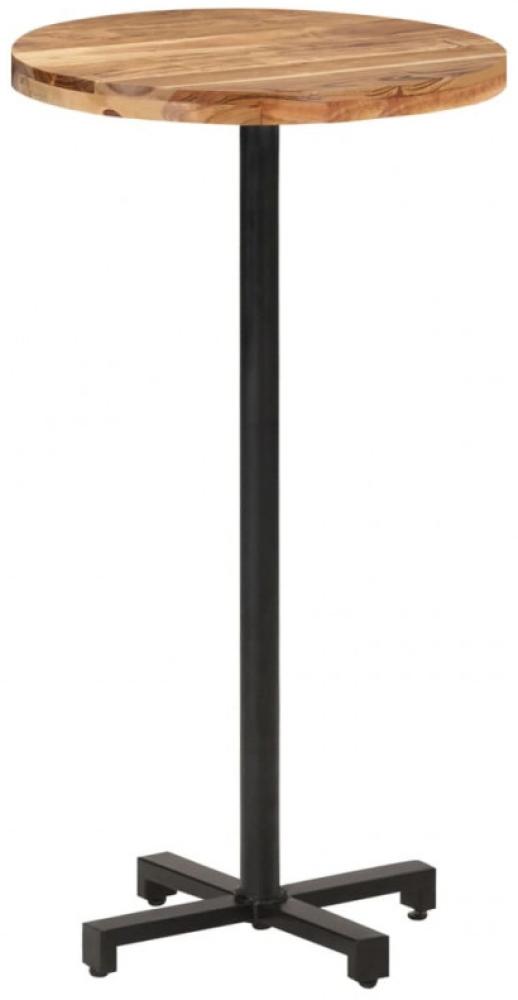 Bartisch Rund Ø60x110 cm Akazie Massivholz Bild 1