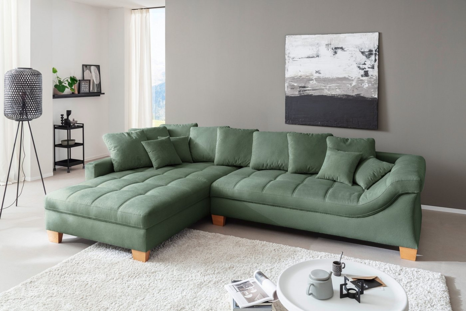 Mr. Couch Ecksofa Bologna, L-Form, mit Kaltschaum, bis 140 kg pro Sitzplatz belastbar Bild 1