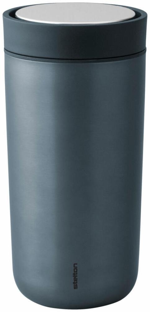 Stelton To Go Click Becher, Thermobecher, Coffee Travel Mug, Edelstahl, Dark Blue Metallic, 340 ml, 685-18 Bild 1