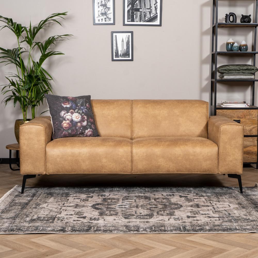 Bronx71 Leder Sofa Vegas 2,5-Sitzer beige Bild 1