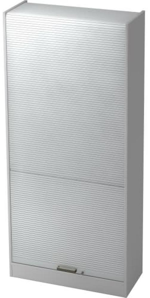 Rollladenschrank 90cm, 5OH SG Grau / Silber Bild 1