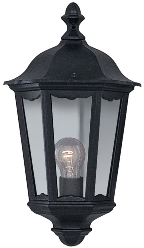 Außen Wandleuchte, Laterne, Aluminium, Glas, dimmbar Bild 1