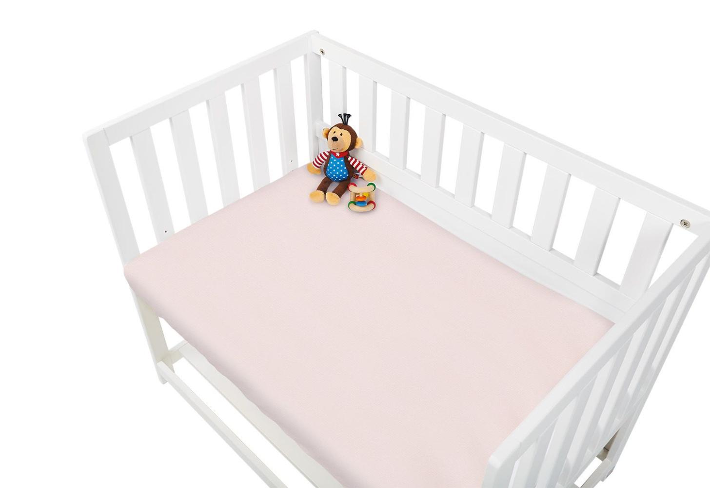 Pinolino Spannbettlaken Jersey 2-er Pack,rosa,60x120/70x140 cm Bild 1