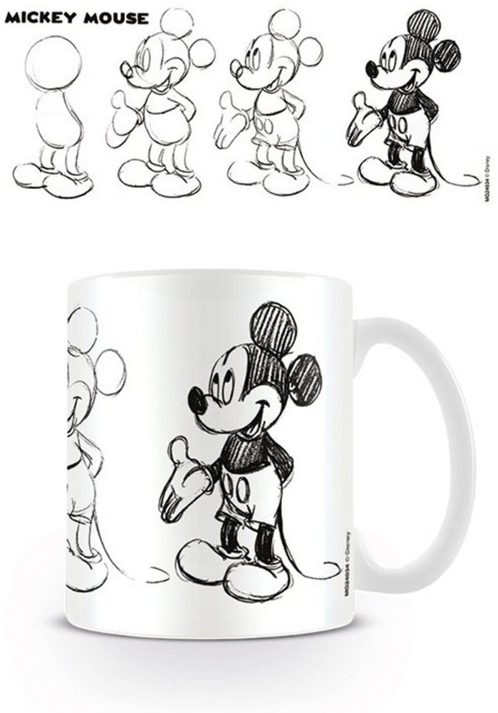 Tasse Mickey Mouse - Lizenz Tassen - Sketch Process Bild 1