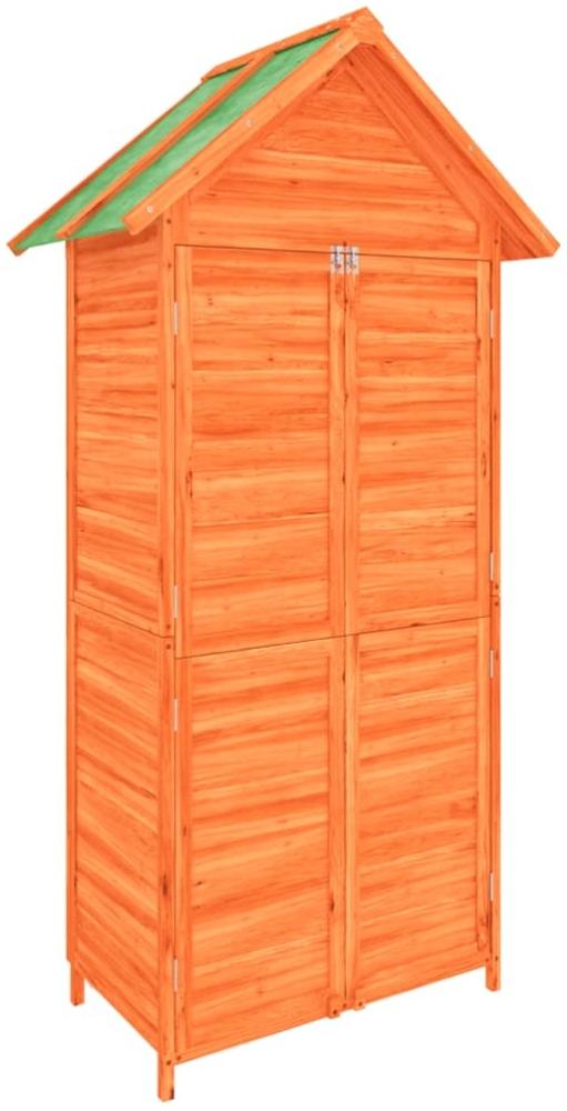 vidaXL Geräteschuppen Braun 89x52,5x175 cm Massivholz Kiefer 172243 Bild 1
