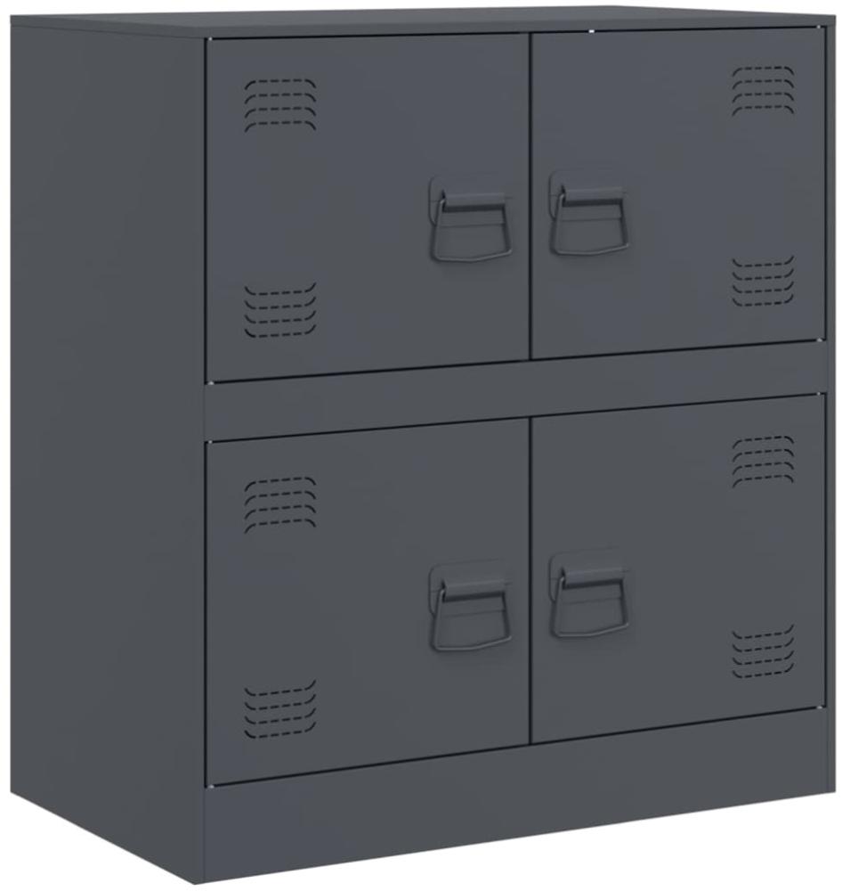 vidaXL Sideboard Anthrazit 67x39x73 cm Stahl 841651 Bild 1
