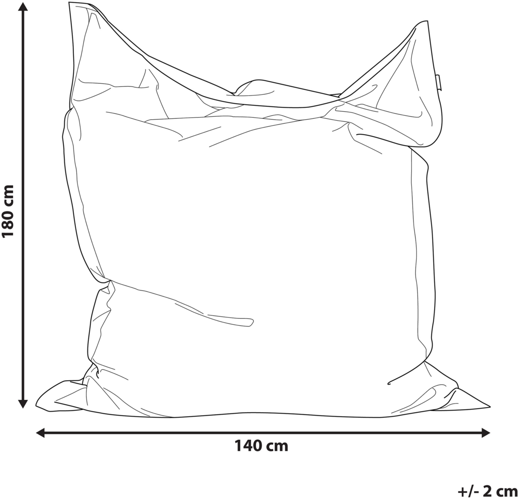 Beliani 'FUZZY' Sitzsack mit Innensack, Polyester, Fuchsia, 300 l Bild 1