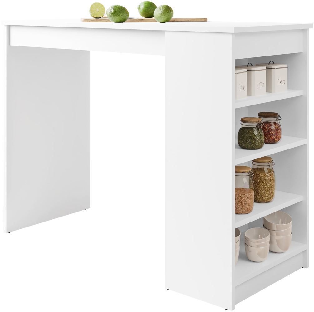 'Zotino' Küchentisch, Laminatplatte Wotan/Anthrazit, 102 x 50 x 115 cm Bild 1