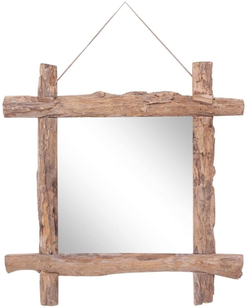 vidaXL Holzspiegel Natur 70x70 cm Altholz Massiv 283934 Bild 1