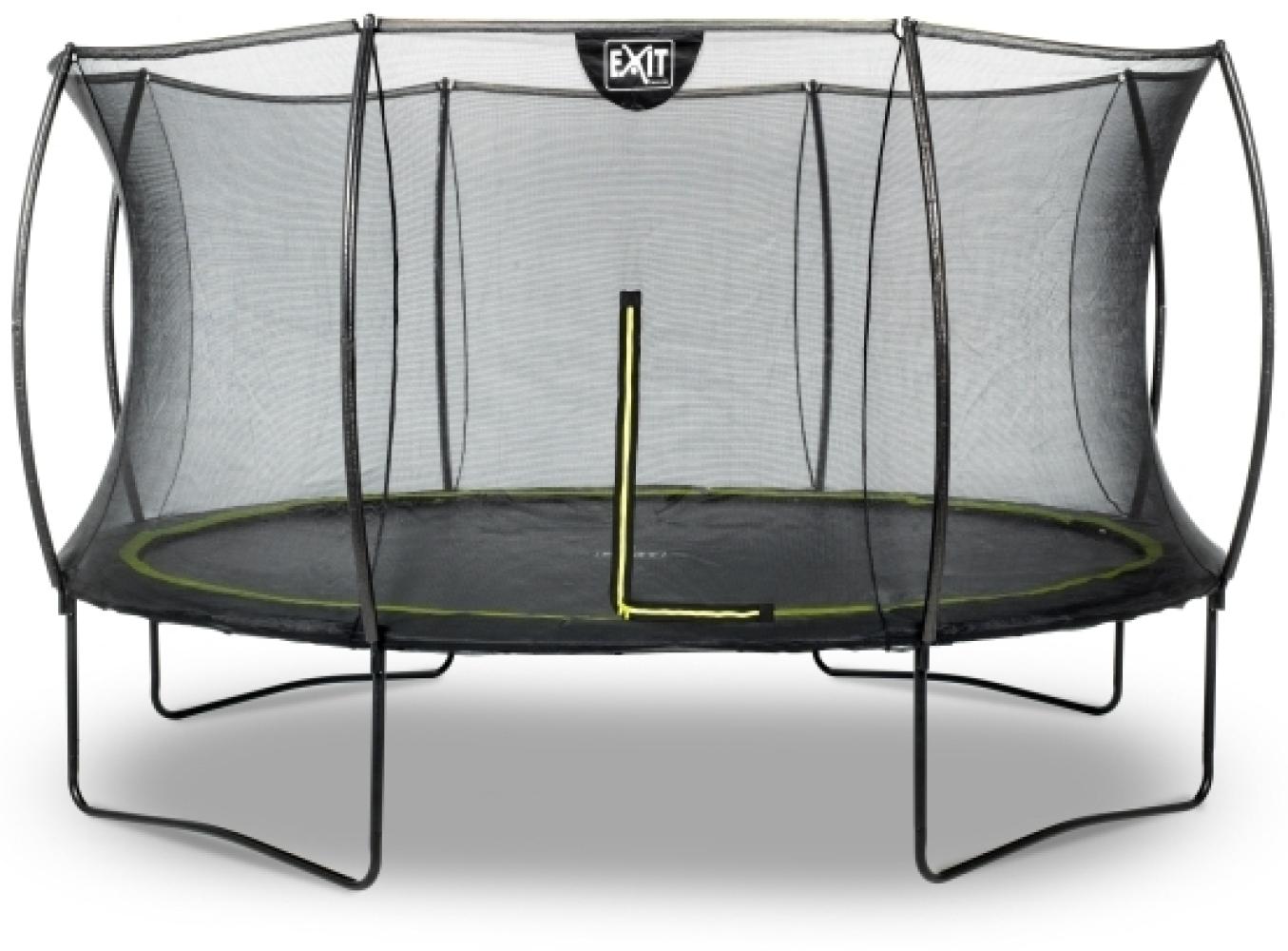 EXIT Silhouette Trampolin ø366cm - schwarz Trampolin über der Erde Rund 120 kg 3 Jahr(e) Sicherheitsnetz Schwarz Bild 1