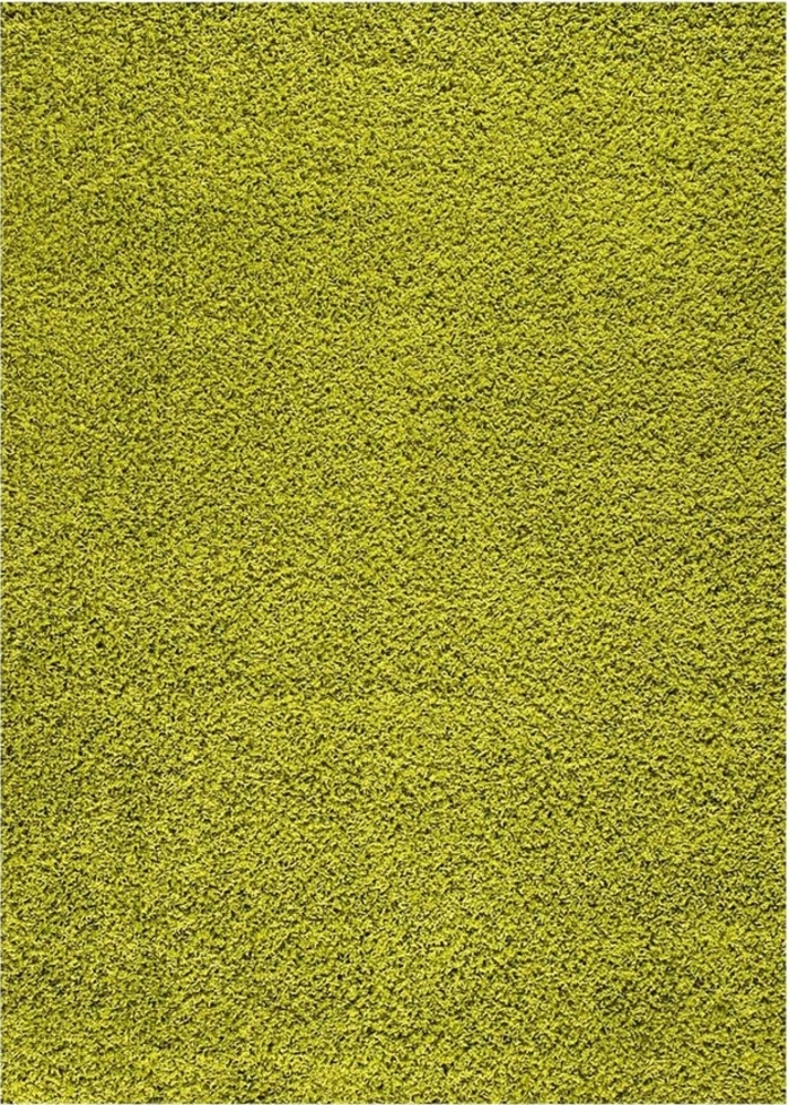 Vimoda Hochflor-Teppich Teppich Shaggy langflor Grün, Rund, Höhe: 30 mm, Läufer Grün Langflor Einfarbig, Modern, wohnzimmerteppich Bild 1