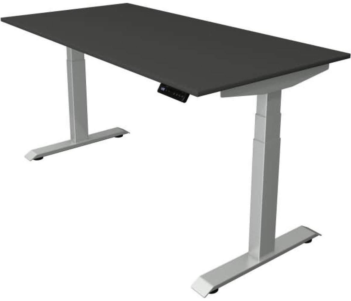 Kerkmann Schreibtisch Sitz-Stehtisch Move 4 silber 160x80x64-129cm elektr. höhenverstellbar anthrazit Bild 1