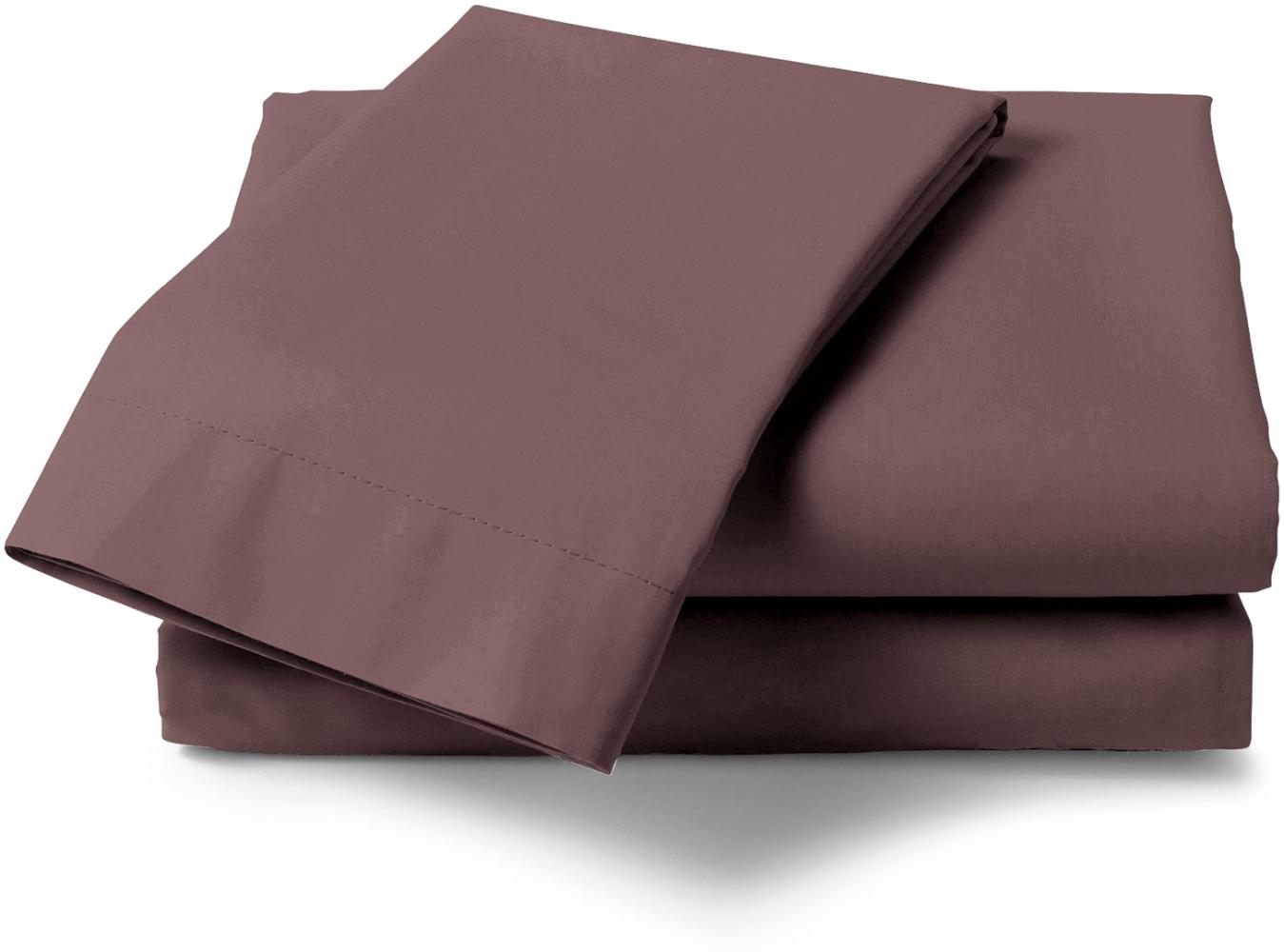 Heckett and Lane Mako Satin 1 x Laken 160 x 290 cm Elementi Marsala Brown Bild 1