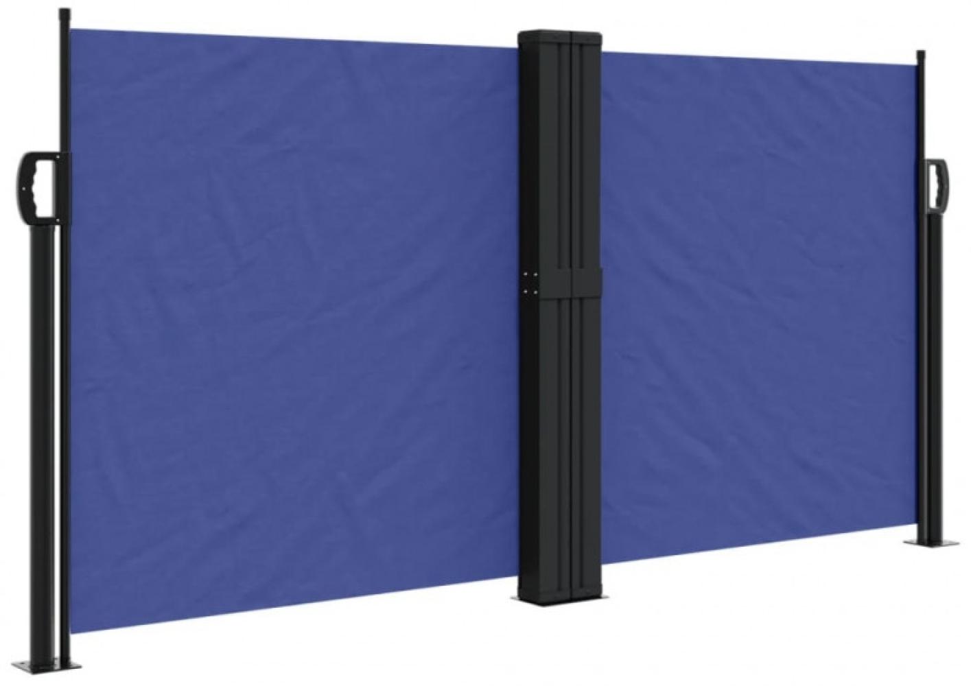 vidaXL Seitenmarkise Ausziehbar Blau 120x600 cm 4004596 Bild 1