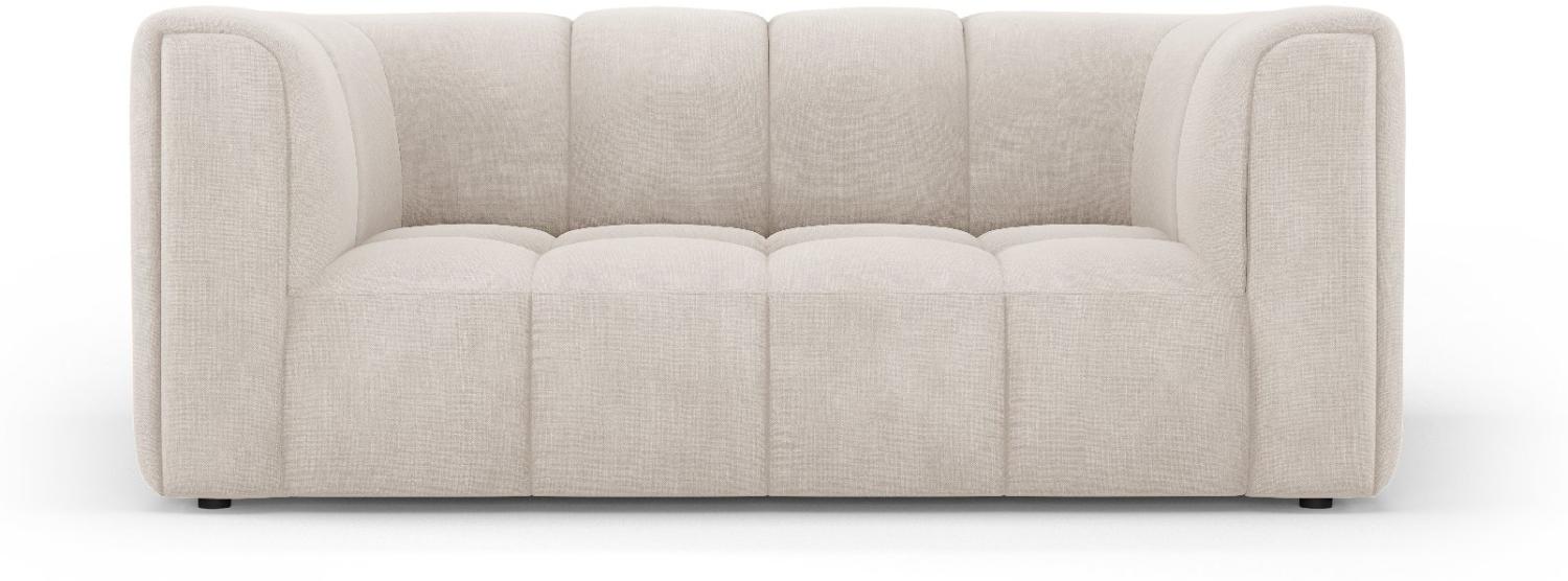 Micadoni Sofa Serena 2-Sitzer Strukturierter Stoff Beige Bild 1