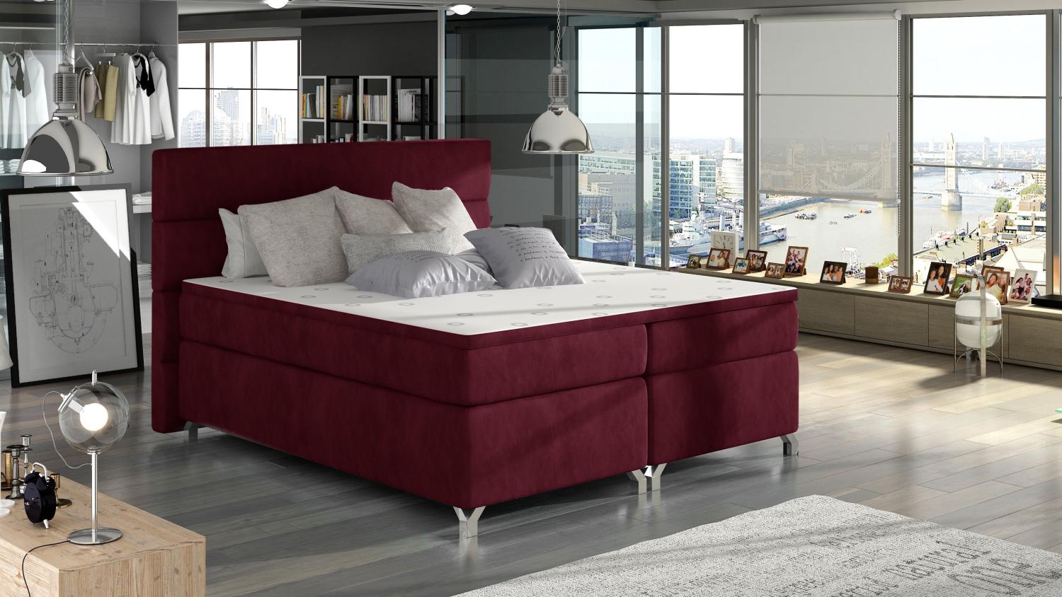 Wohnideebilder Amadeo 180X200 Rot Boxspringbett BAO_16_1.8 Bild 1