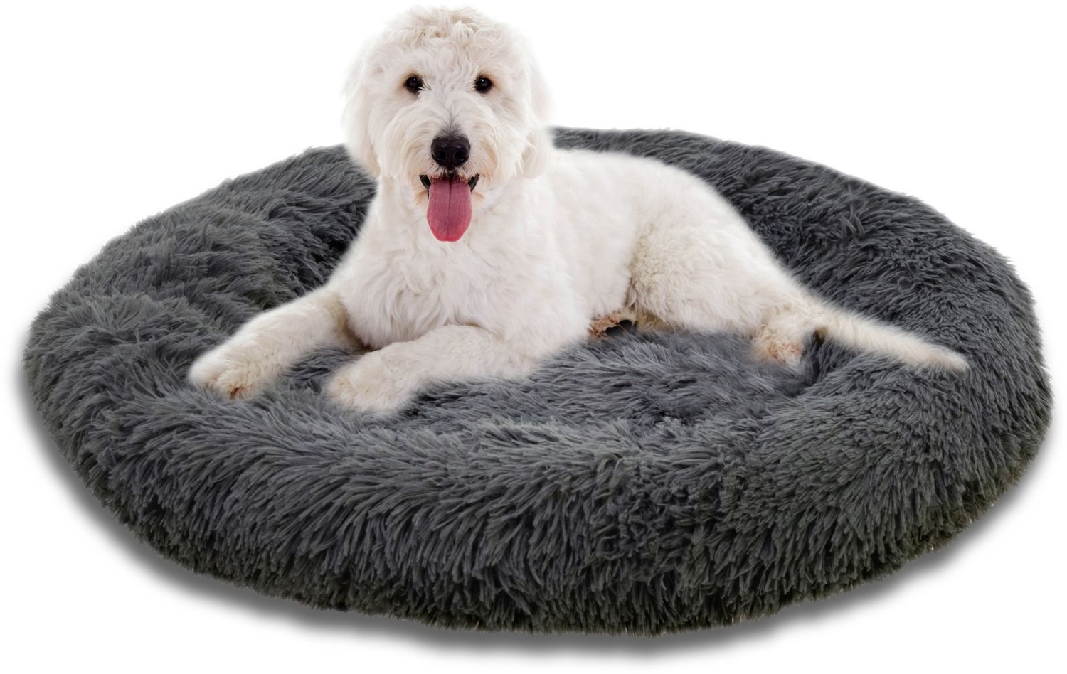 MEDISAFETY Hundebett MILOU Haustierkissen 50-80cm in hellgrau dunkelgrau beige braun Bild 1
