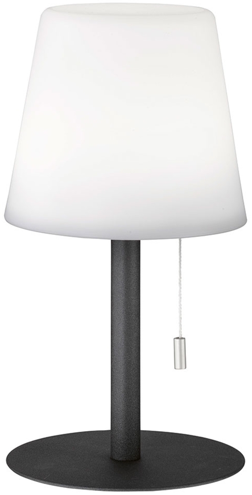 RGB LED Tischleuchte, Außen, Farbwechsel, Akku, weiß, H 29 cm Bild 1