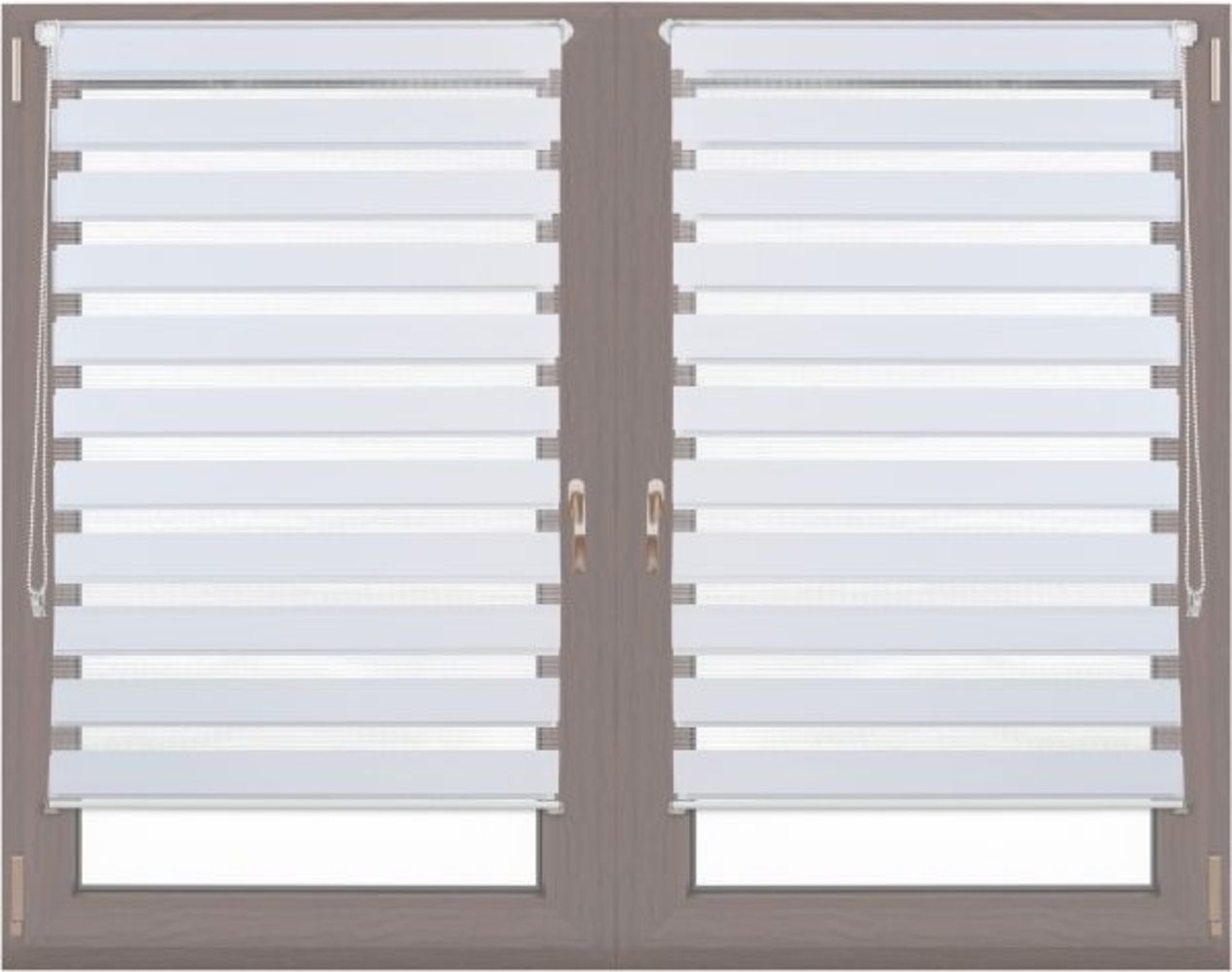 2 x Doppelrollo Klemmfix Weiß 85x150 cm 10023044 Bild 1