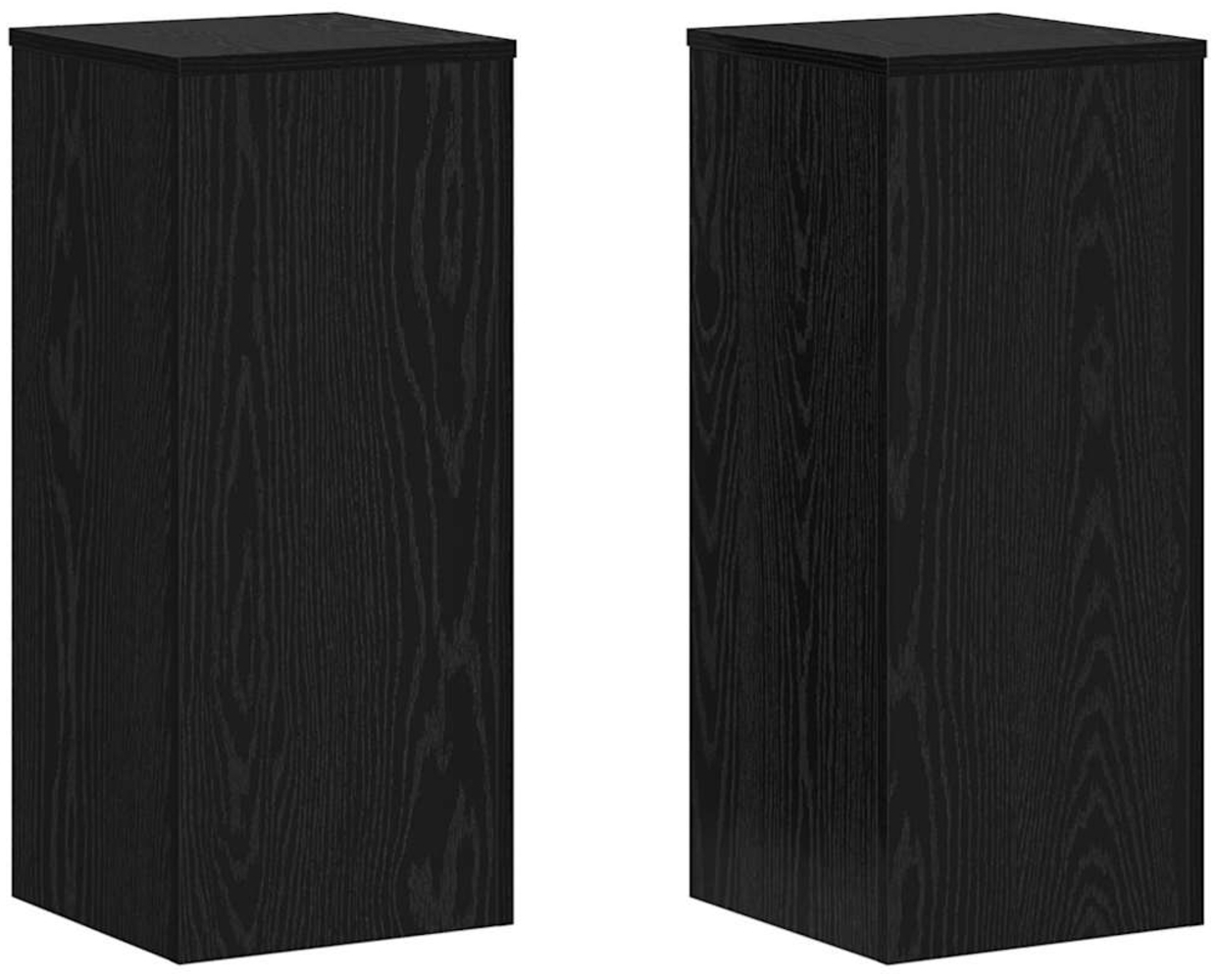 vidaXL Pflanzenständer 2 pcs Schwarze Eiche 30 x 30 x 70 cm 869232 Bild 1