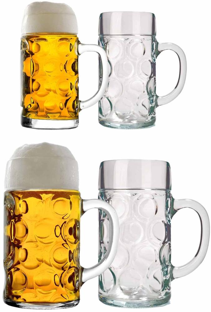 Stölzle Oberglas ISAR Maßkrug Bierkrug 4er Set Bild 1