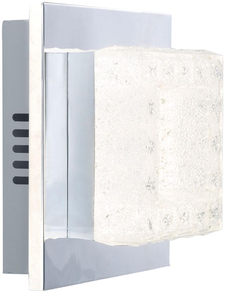 LED Wandleuchte, Chrom, Kristalle L 18 cm, Bild 1