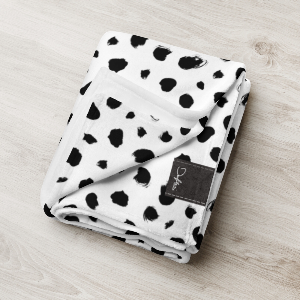 DECALVIBES Tagesdecke Kuscheldecke Dalmatiner Dots - 152 x 203 cm Bild 1