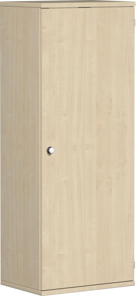 Garderobenschrank mit ausziehbarem Garderobenhalter, 60x42x154cm, Ahorn Bild 1