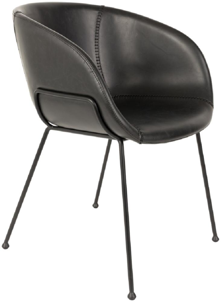 Esszimmerstuhl FESTON BLACK von ZUIVER Bild 1