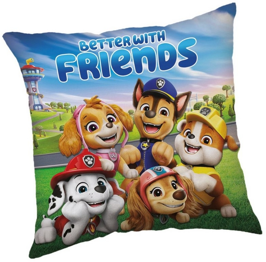 Paw Patrol PP553 Kissen 40x40 cm Dekokissen mit Füllung für Kinderzimmer Bild 1