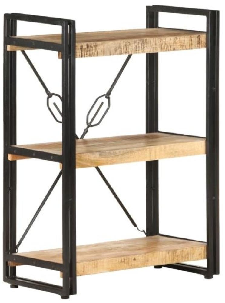 vidaXL Bücherregal 3 Fächer 60x30x80 cm Mango Massivholz 320618 Bild 1