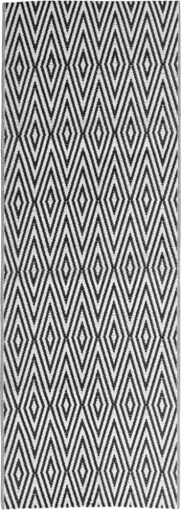 vidaXL Outdoor-Teppich ARAKIL Schwarz 80x250 cm PP 317015 Bild 1