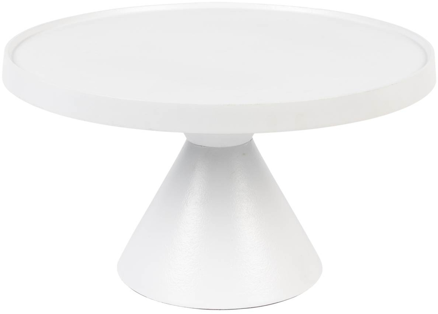 Runder Couchtisch FLOSS WHITE von Zuiver aus Aluminiumguss Ø 60 cm Bild 1