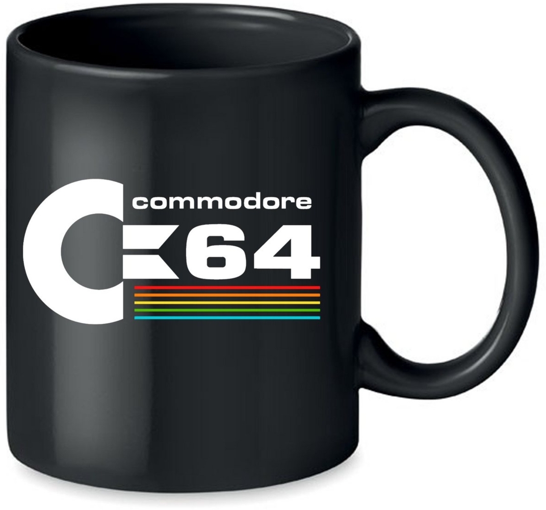 Blondie & Brownie Tasse Commodore 64 Konsole Amige Super Retro in Schwarz und weiß, Keramik Bild 1