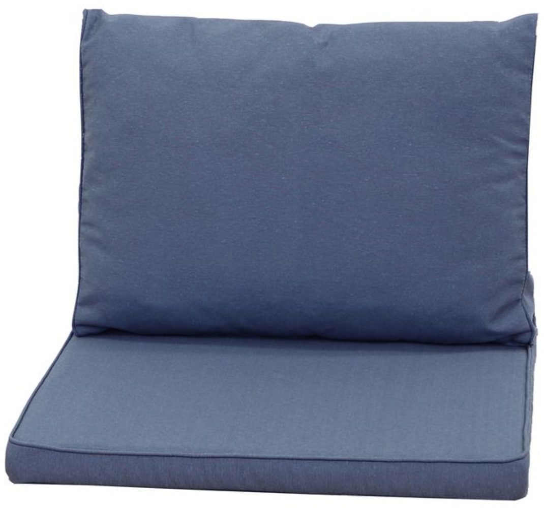 Madison Kissen Set für Keter Provence Sessel / Verlängerung oder Loungeecke Premium Panama blau Auflagen Polsterauflage Bild 1