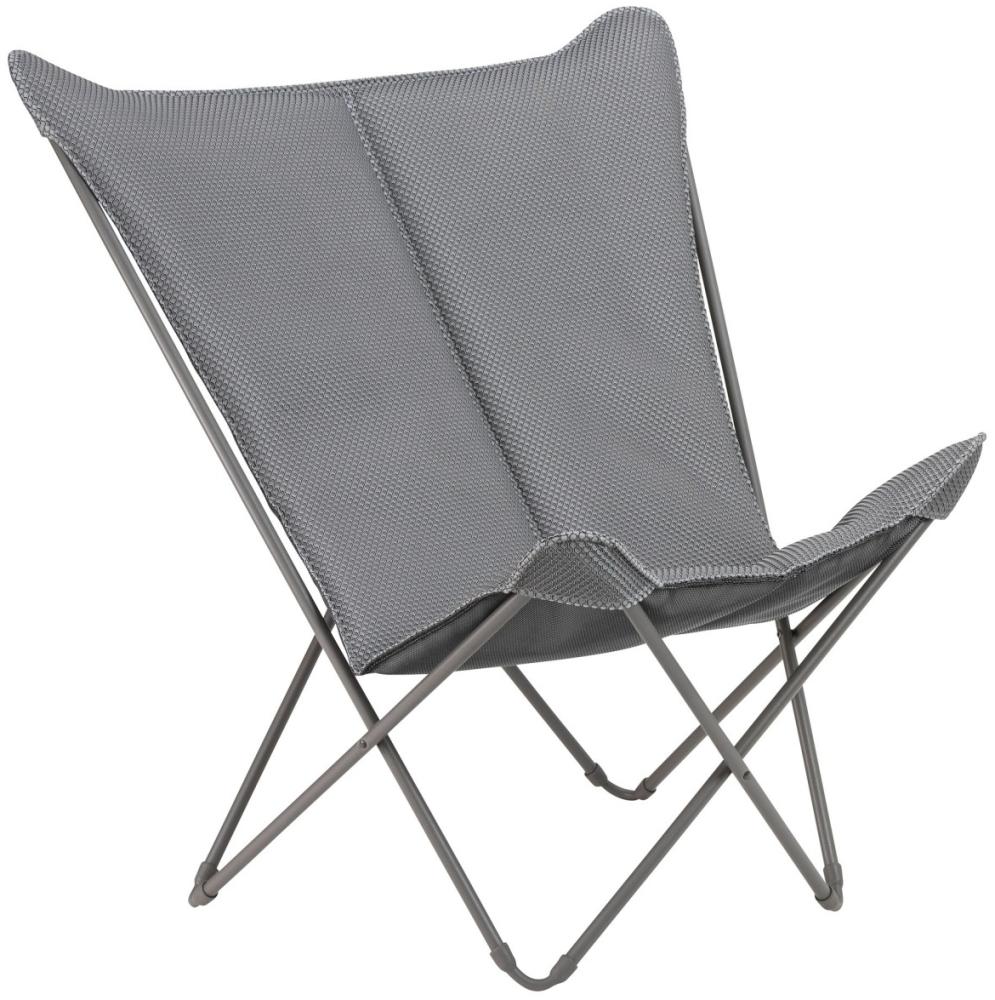 Lafuma Pop Up XL Camping Sessel BeComfort Butterfly silber silver Bild 1