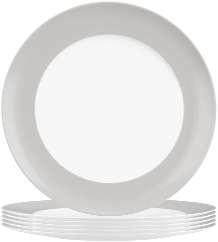 Seltmann Weiden Liberty Pure Colors Frühstücksteller ø 22,5 cm 6er Set - New Grey Bild 1