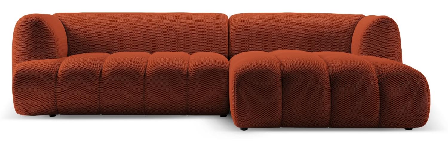 Micadoni Modulares Ecksofa Harry 4-Sitzer Rechts 3D-Stoff Ziegel Bild 1